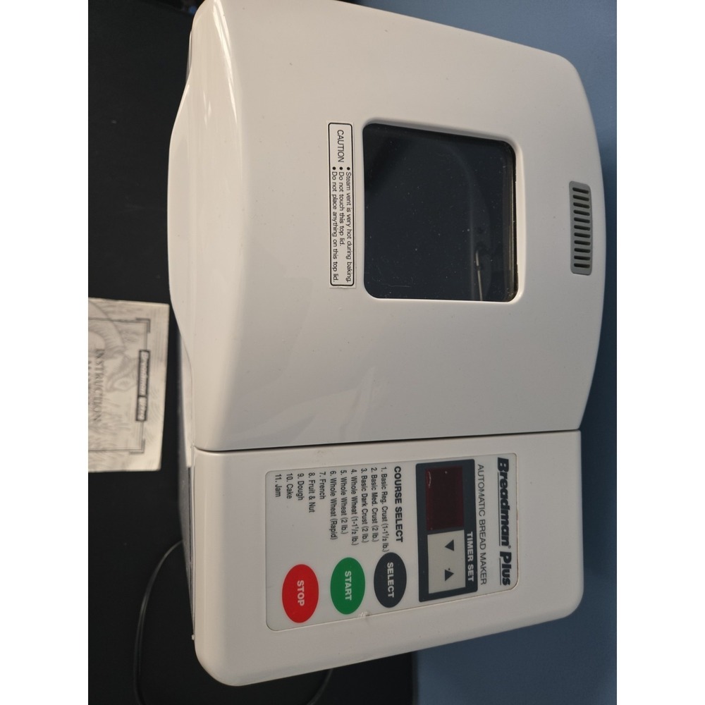Breadman Plus Automatic Bread Maker Model TR-700 Up To 2lb Loaf Tested & Working - Picture 2 of 10